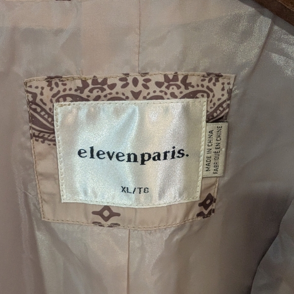 Patterned Eleven Paris Beige Jacket - Picture 3 of 11